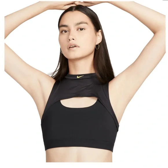 NWT Nike Indy Mini Mock-Neck Light Support Bra - Picture 1 of 6